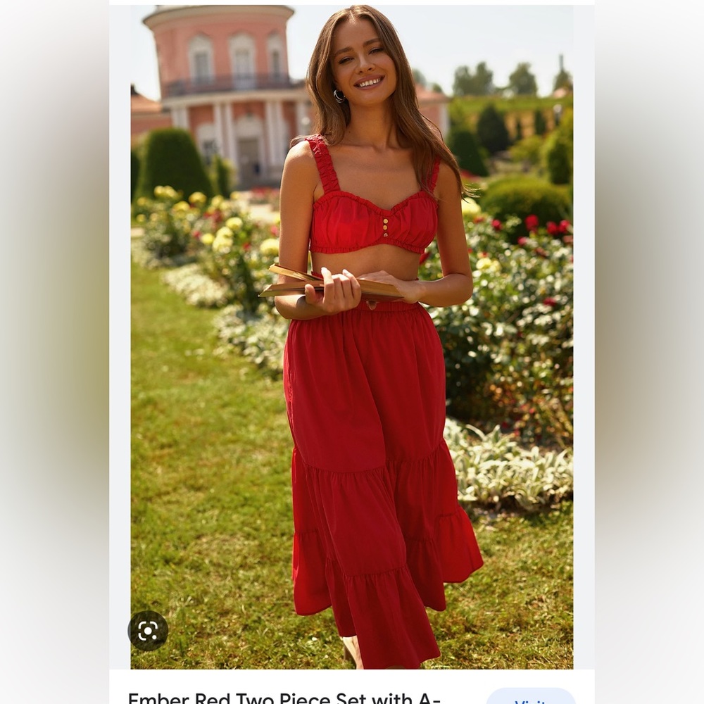 Ember Red Two Piece Set